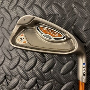 Ping G10 7 Iron Blue Dot Stock TFC129 Soft Regular Graphite Shaft RH 37 inch G15